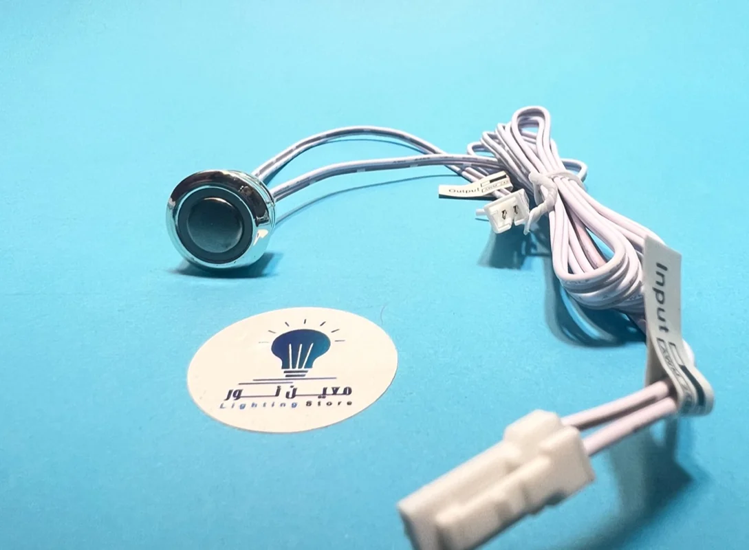 کلید لمسی تاچ دیمر دار ۱۲/۲۴ ولت کابینتی مناسب ریسه ۱۲ ولت و ۲۴ ولت معین نور