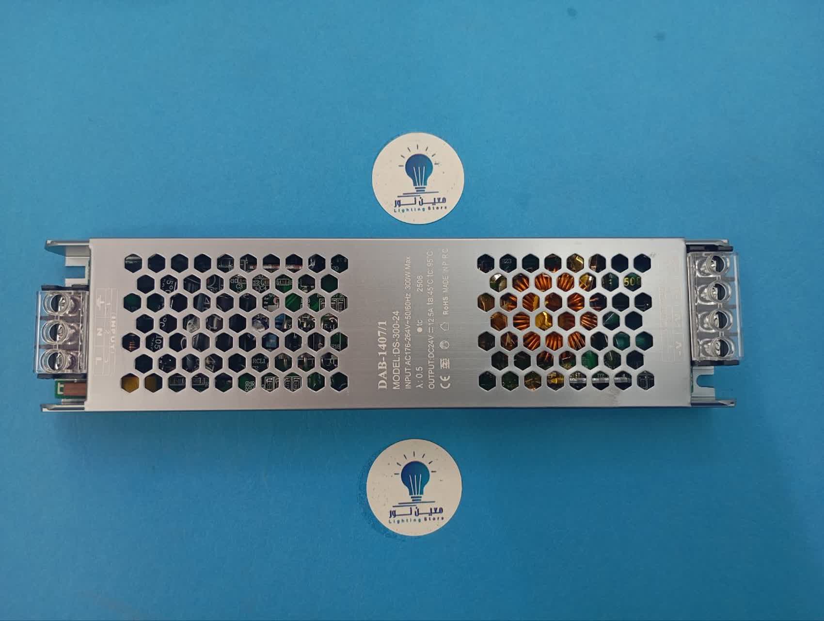 ترانس اسلیم ۲۴ ولت 300 وات 12/5 آمپر DAB