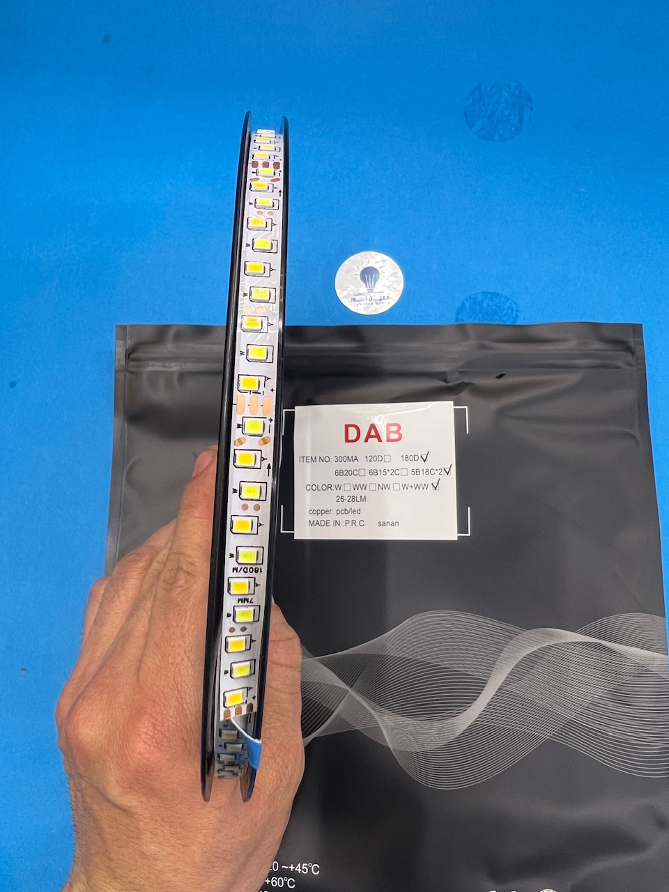 ریسه نواری تراکم ۱۸۰ سه حالته با قابلیت تغییر رنگ