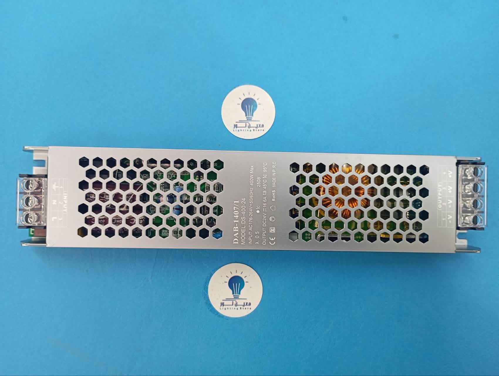 ترانس اسلیم ۲۴ ولت ۴۰۰ وات ۱۶ آمپر DAB